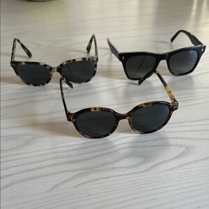 Stylish Sunglasses Set - Black and Tortoise
